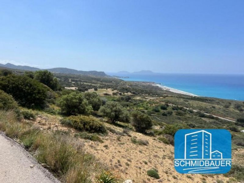 Ag. Paraskevi bei Triopetra Kreta, Ag. Paraskevi bei Triopetra - Baugrundstück mit Baugenehmigung für ein 140 m² Haus mit herrlichem Meerblick kaufen